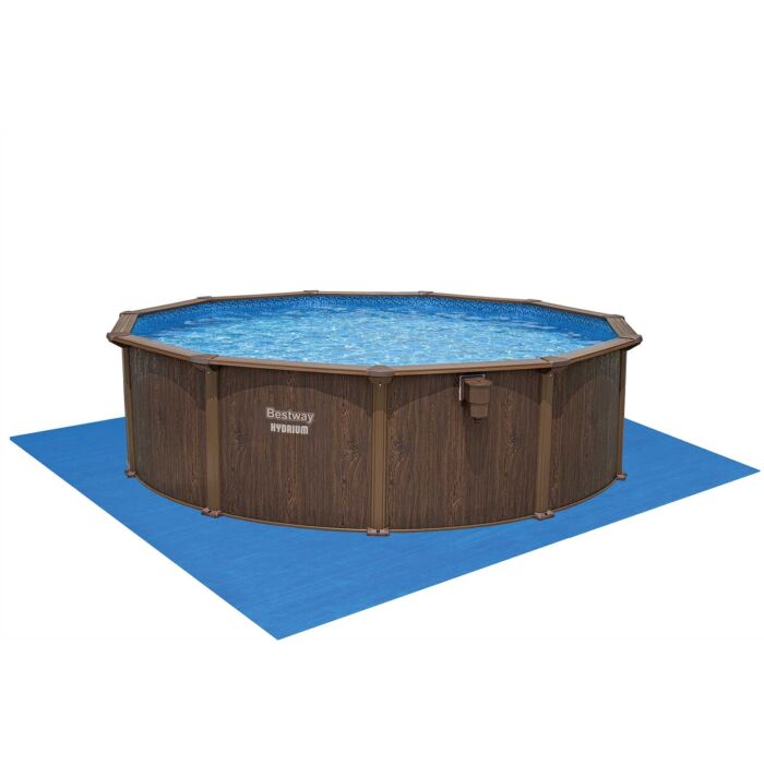 Bestway® Hydrium™ Conjunto de Piscina Desmontável Redonda com Parede de Aço 4,88m X 1,30m