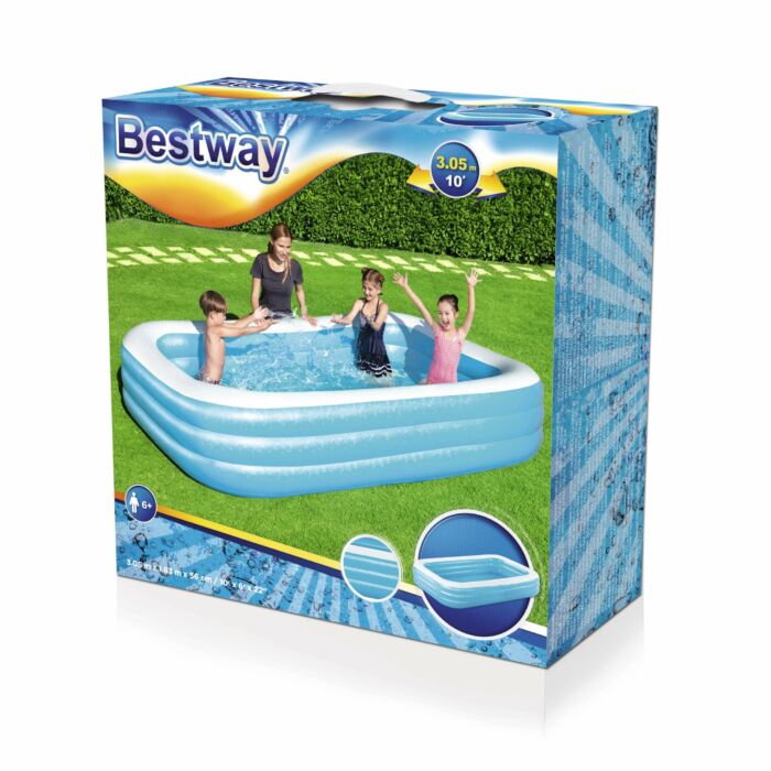 Piscina Familiar Insuflável Retangular Azul Bestway® 3,05m