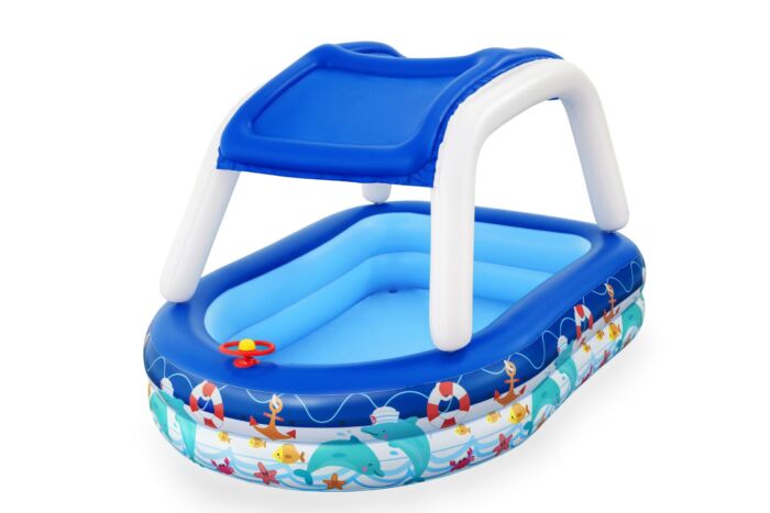 Piscina familiar insuflável Capitão marinho da Bestway® com guarda-sol UV Careful™