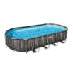 Conjunto de Piscina Oval Desmontável Bestway™ Power Steel™ de 7,32 m x 3,66 m x 1,22 m