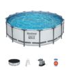 Conjunto de Piscina Desmontável Bestway® Steel Pro MAX ™ Redonda de 4,88 m x 1,22 m