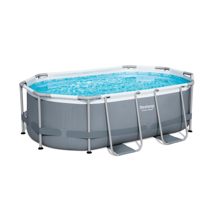 Conjunto de Piscina Desmontável Bestway® Power Steel ™ de 3,05 m x 2,00 m x 84 cm