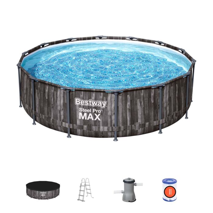 Conjunto de Piscina Desmontável Bestway® Steel Pro MAX™ de 4,27 m x 1,07 m