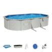 Conjunto de Piscina Desmontável de Parede de Aço Bestway® Hydrium™ de 6,10 m x 3,60 m x 1,20 m