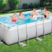 Conjunto de Piscina Desmontável Tubular Bestway® Power Steel ™ de 4, 04 m x 2,01 m x 1,00 m com Bomba de Filtragem de 2006 L/h