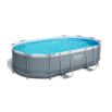 Conjunto de Piscina Desmontável Bestway® Power Steel ™ de 4,88 m x 3,05 m x 1,07 m