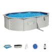 Conjunto de Piscina Desmontável de Parede de Aço Bestway® Hydrium™ de 5,00 m x 3,60 m x 1,20 m