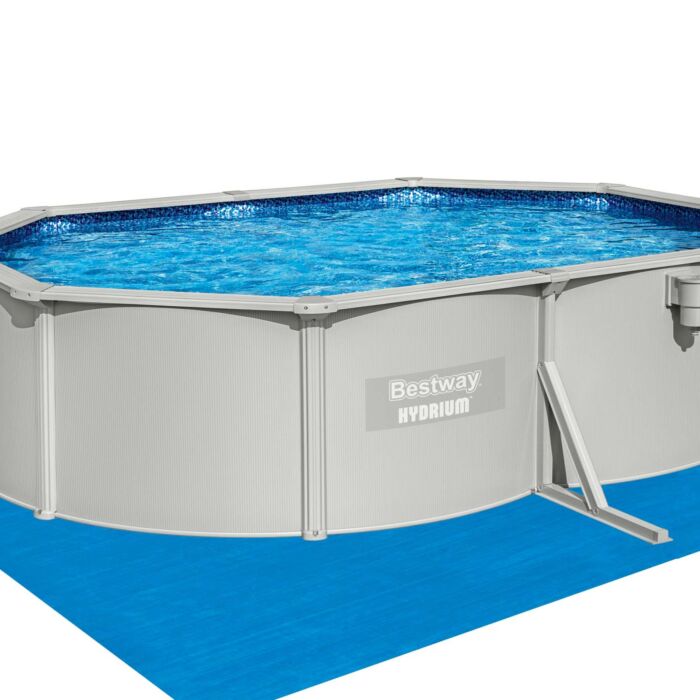 Conjunto de Piscina Desmontável de Parede de Aço Bestway® Hydrium™ de 5,00 m x 3,60 m x 1,20 m