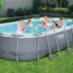 Conjunto de Piscina Desmontável Bestway® Power Steel ™ de 4,27 m x 2,50 m x 1,00 m