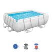 Conjunto de Piscina Desmontável Bestway® Power Steel ™ de 2,82 m x 1,96 m x 84 cm