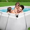 Conjunto de Piscina Desmontável Bestway® Power Steel ™ de 2,82 m x 1,96 m x 84 cm