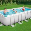 Conjunto de Piscina Retangular Desmontável Bestway® Power Steel™ 4,88 m x 2,44 m x 1,22 m