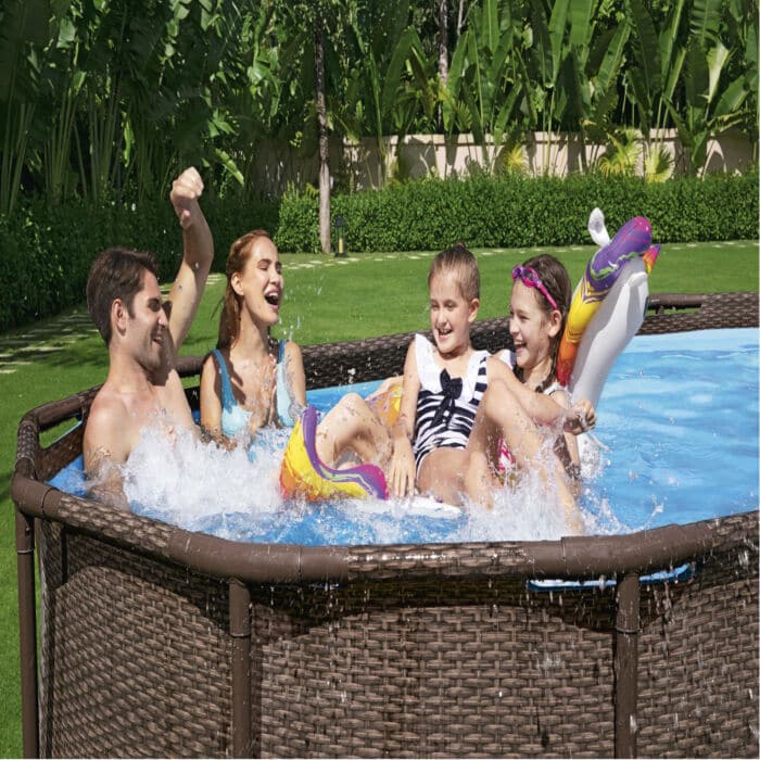 Conjunto de Piscina Desmontável Power Steel™ Swim Vista Series™ II de 4,27 m x 2,50 m x 1,00 m