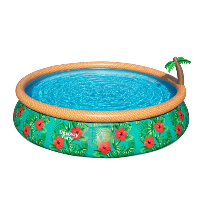 Piscina Insuflável Fast Set Bestway Paradise Palms 4, 57 m x 84 cm com Bomba de Filtragem de 2.006 L/H