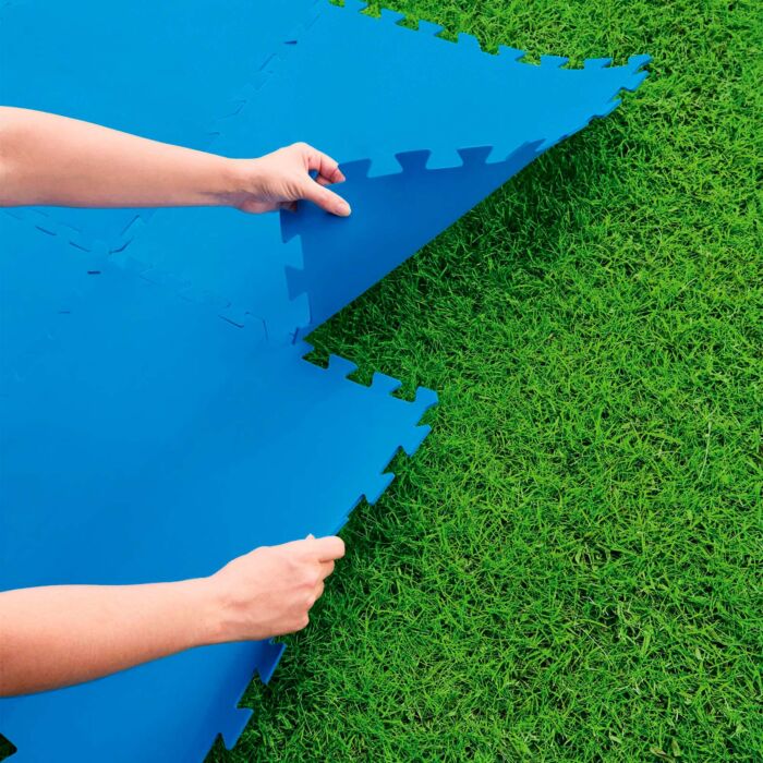 Protetor de chão para piscina Flowclear de 50x50 cm (9 painéis)