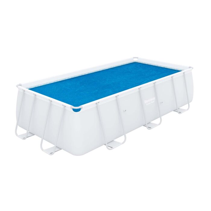 Cobertor solar redondo de 3,66 m e 3,96 m para piscinas elevadas Bestway