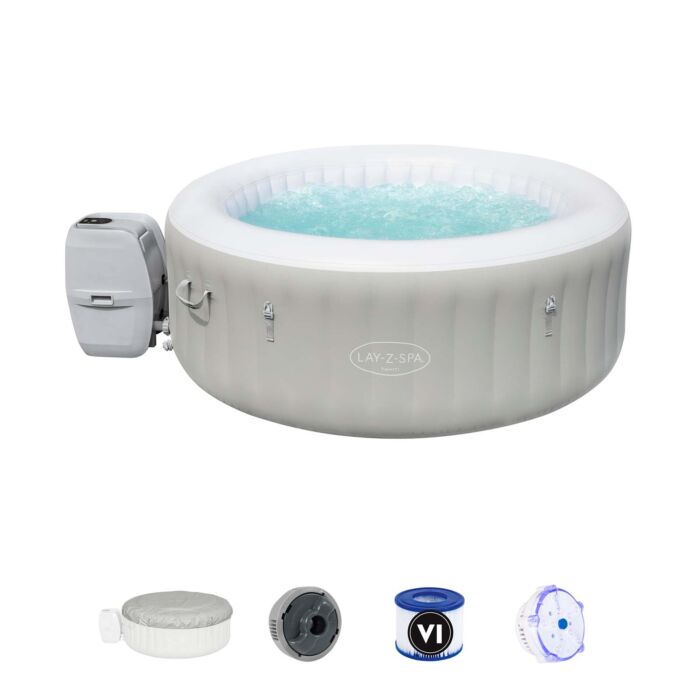 Spa de hidromassagem insuflável com luzes LED para 2-4 pessoas Lay-Z-Spa® Tahiti AirJet™