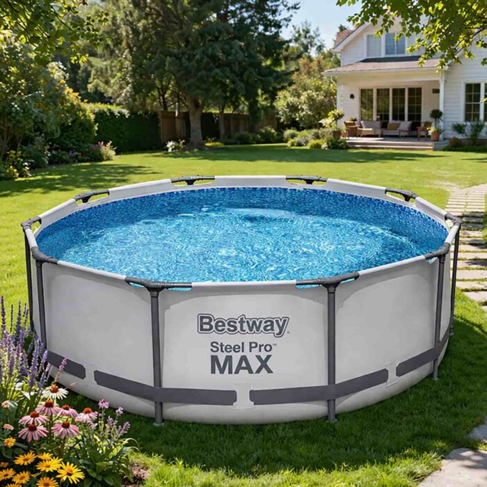 Conjunto de Piscina Desmontável Redonda Bestway® Steel Pro MAX™ de 3,05 m x 1,00 m