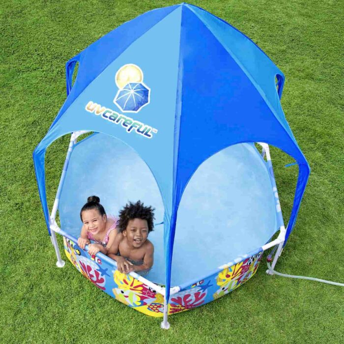 Piscina Desmontável Redonda Bestway® Steel Pro™ UV Careful™ Splash-in-Shade  1,83 m x 51 cm