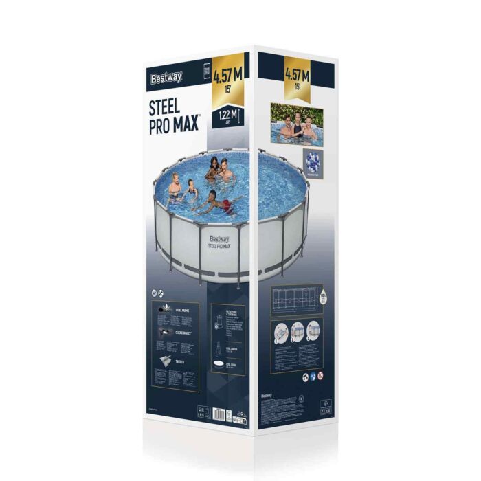 Piscina Desmontável Steel Pro MAX™ Bestway® 4,57 m x 1,22 m