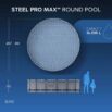 Piscina Desmontável Steel Pro MAX™ Bestway® 4,57 m x 1,22 m