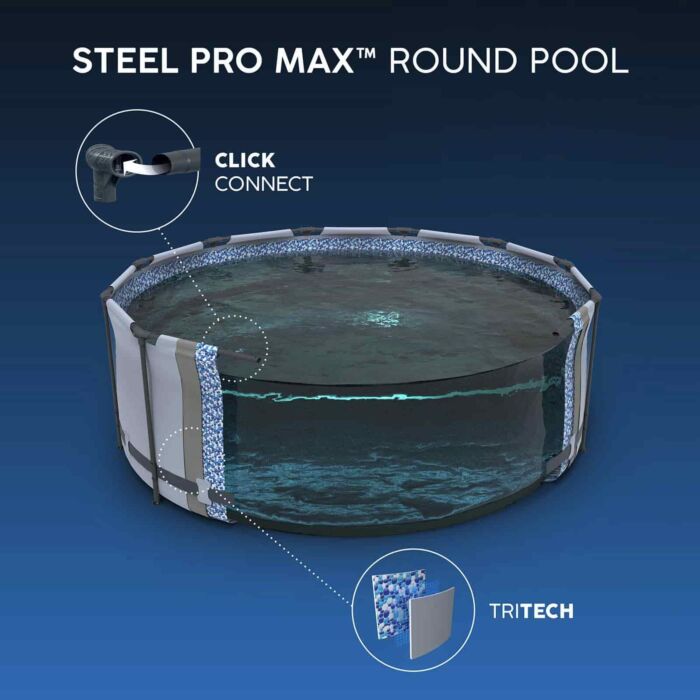 Piscina Desmontável Steel Pro MAX™ Bestway® 4,57 m x 1,22 m