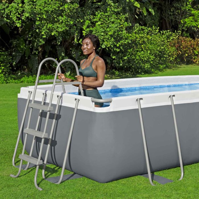 Conjunto de piscina elevada Power Steel™ da Bestway® 4,04 m x 2,01 m x 1,00 m