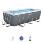 Piscina Desmontávei DEPURADORA AREIA Power Steel™ 4,12 m x 2,01 m x 1,22 m