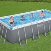 Conjunto de piscina elevada Power Steel™ da Bestway® 4,88 m x 2,44 m x 1,22 m