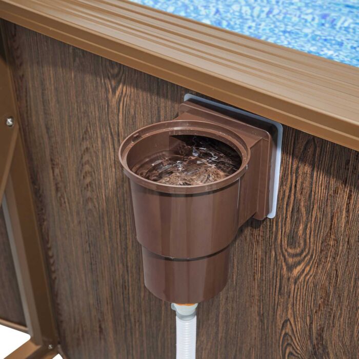 Conjunto de Piscina Desmontável Ovalada de Parede de Aço Hydrium™ da Bestway® 7,30 m x 3,60 m x 1,30 m