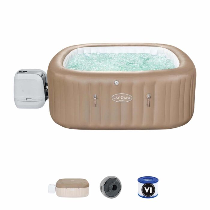 Pack Spa de Hidromassagem Insuflável para 5-7 pessoas Lay-Z-Spa Palma HydroJet + Acessórios