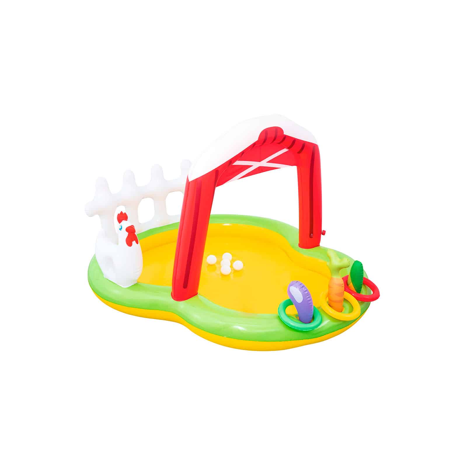 Piscina Insuflável Infantil com Centro de Jogos Bestway Lil' Farmer 1,75 m x 1,47 m x 1,02 m