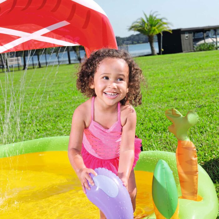 Piscina Insuflável Infantil com Centro de Jogos Bestway Lil' Farmer 1,75 m x 1,47 m x 1,02 m