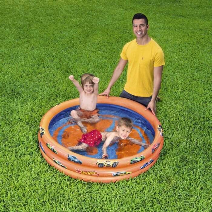 Piscina Insuflável Infantil Bestway® Hot Wheels Ø122x25 cm