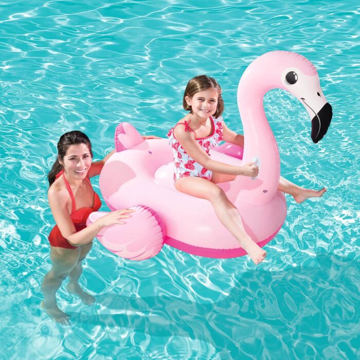 Flamingo Insuflável Infantil Bestway® Rosa 1,45 m x 1,21 m