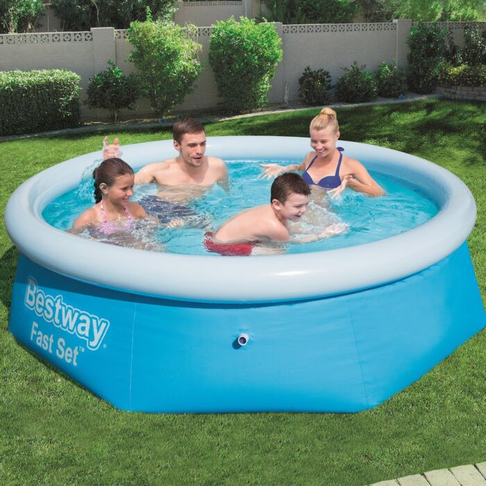 Conjunto de Piscina Insuflável Redonda Fast Set™ Bestway® 2,44 m x 66 cm