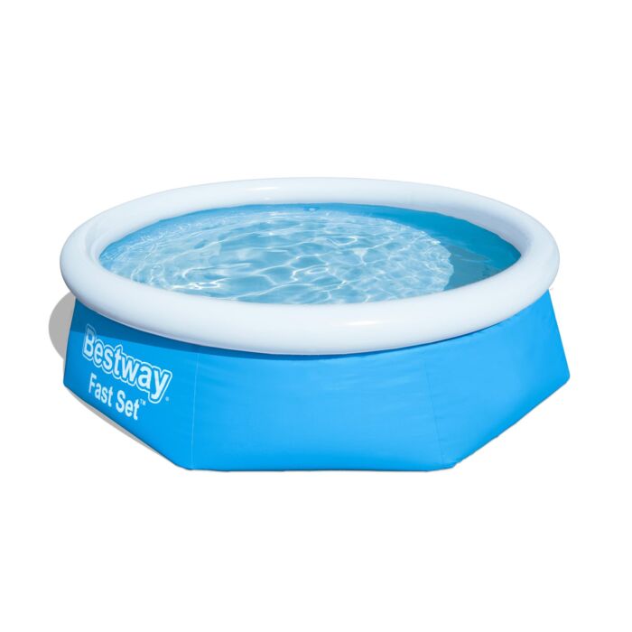 Conjunto de Piscina Insuflável Redonda Fast Set™ Bestway® 2,44 m x 66 cm com Filtro de Cartucho de 1249 litros/h