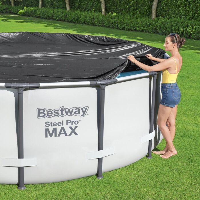 Cobertor de inverno redondo de 3,05 m para piscinas elevadas Bestway