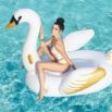 Boia Deluxe Insuflável de Piscina para Montar Bestway® com forma de Cisne Gigante