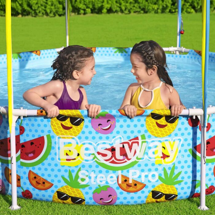 Conjunto de Piscina Redonda Desmontável Splash-in-Shade Steel Pro™ UV Careful™ Bestway®