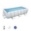 Conjunto de Piscina Desmontável Bestway® Power Steel ™ Retangular de 4,04 m x 2,01 m x 1,00 m