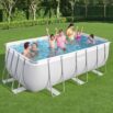 Conjunto de Piscina Tubular Desmontável Bestway® Power Steel ™ de 4, 12 m x 2,01 m x 1,22 m com Bomba de Filtragem de Areia de 3028 L/h