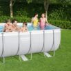 Conjunto de Piscina Tubular Desmontável Bestway® Power Steel ™ de 4, 12 m x 2,01 m x 1,22 m com Bomba de Filtragem de Areia de 3028 L/h