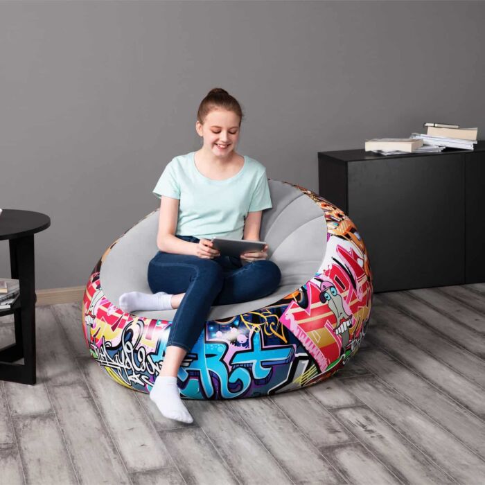 Poltrona Insuflável Grafite Bestway® Inflate-A-Chair™