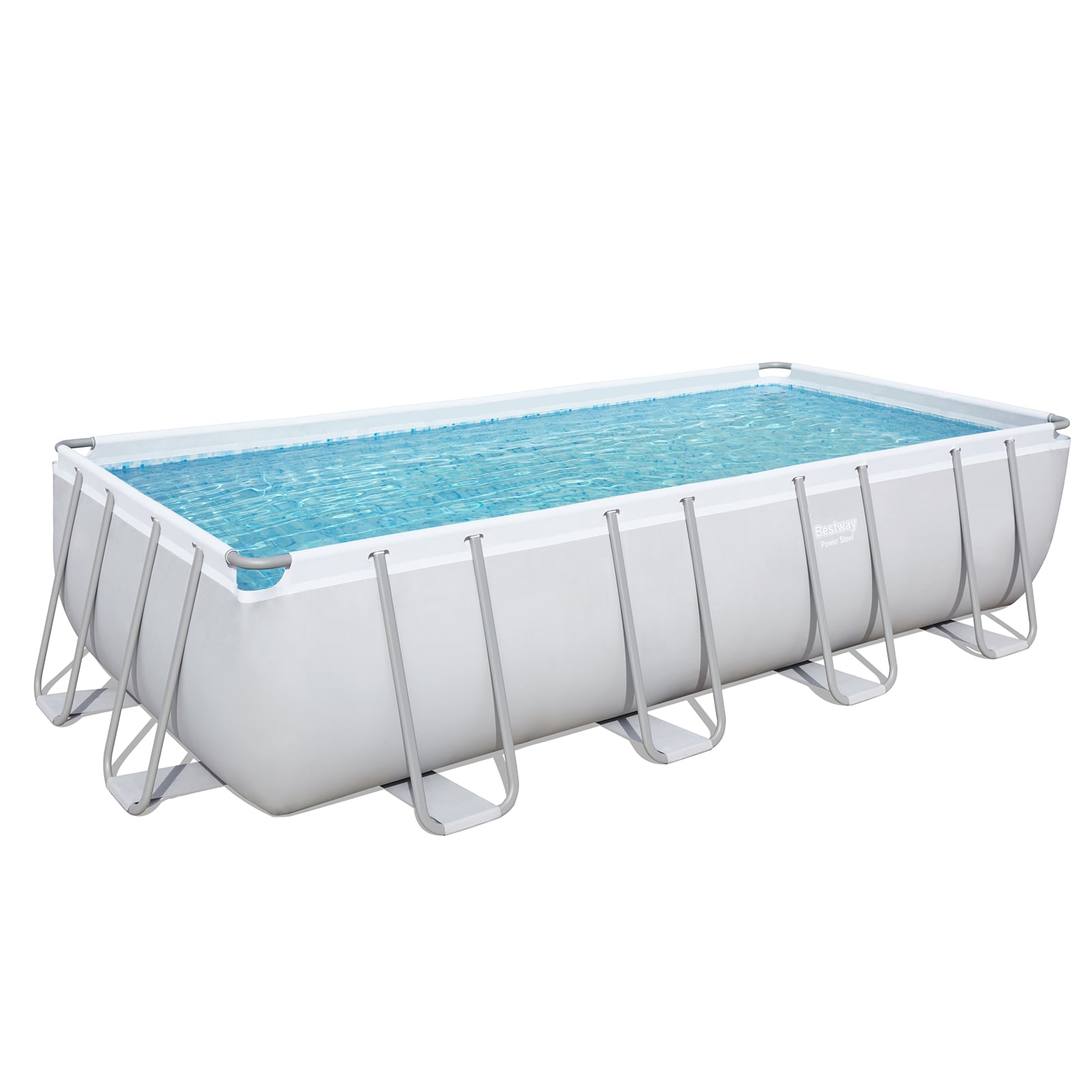 Conjunto de Piscina Desmontável Bestway® Power Steel ™ Retangular de 4,88 m x 2,44 m x 1,22 m