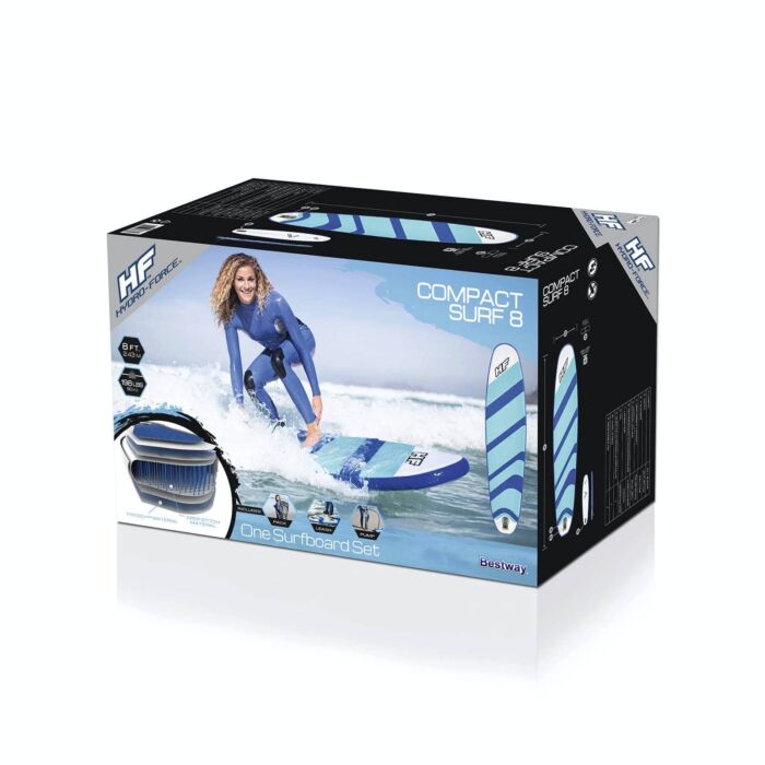 Conjunto de Prancha de Surf Insuflável Hydro-Force™ Compact Surf 8