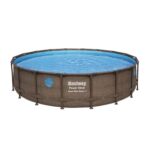 Conjunto de Piscina Desmontável Redonda Bestway® Steel Pro MAX™ de 5,49 m x 1,22 m