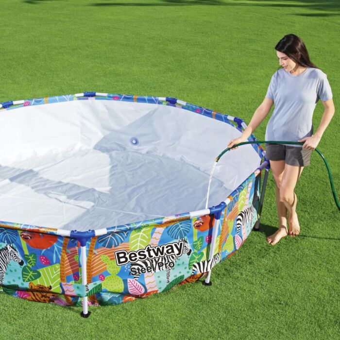 Piscina Bestway® Steel Pro™ Desenho de Animais Coloridos 3,05 m x 66 cm