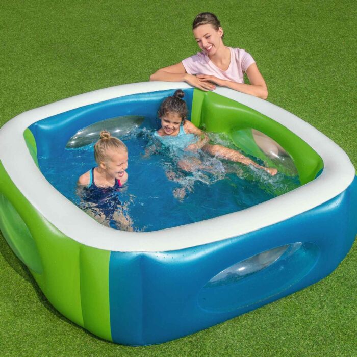 Piscina Insuflável Bestway® com Janela 1,68m x 1,68m x 56 cm