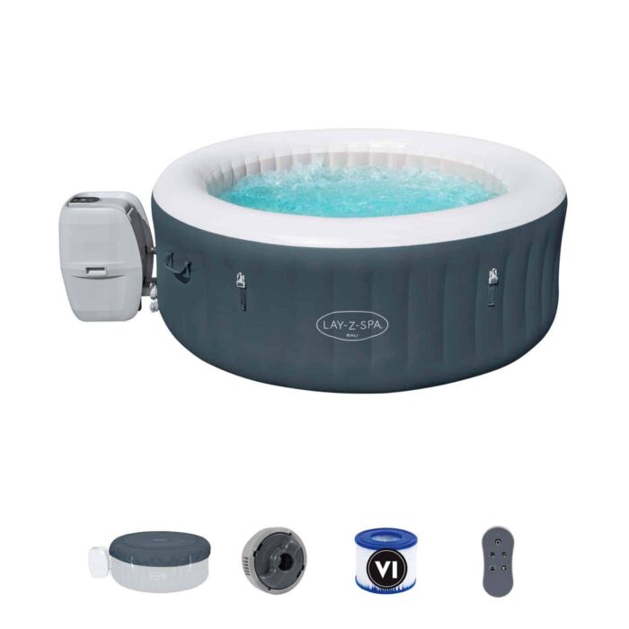 Spa de hidromassagem insuflável com luzes LED para 2-4 pessoas Lay-Z-Spa® Bali AirJet™